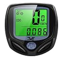 Bike Computer Wireless Waterproof Cycling Computer Automatic Wake-up Multifunctions Bicycle Speedometer Odometer Backlight LCD Display-Tracking Distance Avs Speed Time