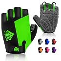 Bike Gloves Cycling Gloves Biking Gloves Bicycle Gloves for Men Women with Anti-Slip Shock-Absorbing Pad,Light Weight Half Finger Gloves for Cycling Workout Training Outdoor