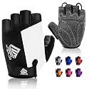 Bike Gloves Cycling Gloves Biking Gloves Bicycle Gloves for Men Women with Anti-Slip Shock-Absorbing Pad,Light Weight Half Finger Gloves for Cycling Workout Training Outdoor