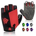 Bike Gloves Cycling Gloves Biking Gloves Bicycle Gloves for Men Women with Anti-Slip Shock-Absorbing Pad,Light Weight Half Finger Gloves for Cycling Workout Training Outdoor