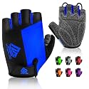 Bike Gloves Cycling Gloves Biking Gloves Bicycle Gloves for Men Women with Anti-Slip Shock-Absorbing Pad,Light Weight Half Finger Gloves for Cycling Workout Training Outdoor