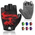 Bike Gloves Cycling Gloves Biking Gloves Bicycle Gloves for Men Women with Anti-Slip Shock-Absorbing Pad,Light Weight Half Finger Gloves for Cycling Workout Training Outdoor