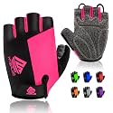 Bike Gloves Cycling Gloves Biking Gloves Bicycle Gloves for Men Women with Anti-Slip Shock-Absorbing Pad,Light Weight Half Finger Gloves for Cycling Workout Training Outdoor