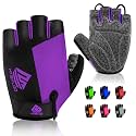 Bike Gloves Cycling Gloves Biking Gloves Bicycle Gloves for Men Women with Anti-Slip Shock-Absorbing Pad,Light Weight Half Finger Gloves for Cycling Workout Training Outdoor