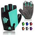 Bike Gloves Cycling Gloves Biking Gloves Bicycle Gloves for Men Women with Anti-Slip Shock-Absorbing Pad,Light Weight Half Finger Gloves for Cycling Workout Training Outdoor