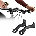 Bike Handlebar Ends Ergonomic No-Slip MTB Mountain Bike Road Cross-Country Bicycle Handlebar Extender Bar Ends Suitable for 21.8-22.8mm Handlebar (02)