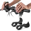 Bike Handlebar Ends Ergonomic No-Slip MTB Mountain Bike Road Cross-Country Bicycle Handlebar Extender Bar Ends Suitable for 21.8-22.8mm Handlebar (01)