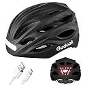 Bike Helmet Adult Men & Women with Rechargeable Front and Rear LED Light