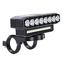 Bike Light, Rechargeable Bicycle Headlight with Horn 6 Modes for Mountain Off Road Cycling