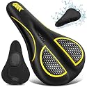 Bike Seat Cushion Gel Padded Bike Seat Cover Extra Soft Comfy for Men Women Comfort,with Peloton Stationary, Exercise, Mountain Bikes, Road & Electric