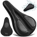 Bike Seat Cushion Gel Padded Bike Seat Cover Extra Soft Comfy for Men Women Comfort,with Peloton Stationary, Exercise, Mountain Bikes, Road &amp; Electric