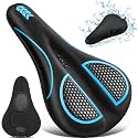 Bike Seat Cushion Gel Padded Bike Seat Cover Extra Soft Comfy for Men Women Comfort,with Peloton Stationary, Exercise, Mountain Bikes, Road & Electric