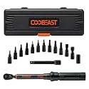 Bike Torque Wrench 1/4-Inch 15pcs Bike Tool Kit 2~26 Nm/17.7~230.1 in-lb