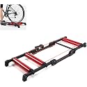 Bike Trainer Stand,Indoor Bicycle Trainer,Bike Rollers Foldable, Indoor Cycling Bicycle Roller Trainer,Blue