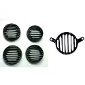 Bikers World Tail Light Grill and Indicator Grill for Royal Enfield