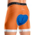 Bikewa Men's Cycling Underwear with Anti-Slip Leg Grips 4D Padded Bike Shorts MTB Liner for Bicycle Biking Riding