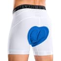 Bikewa Men's Cycling Underwear with Anti-Slip Leg Grips 4D Padded Bike Shorts MTB Liner for Bicycle Biking Riding