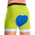 Bikewa Men's Cycling Underwear with Anti-Slip Leg Grips 4D Padded Bike Shorts MTB Liner for Bicycle Biking Riding