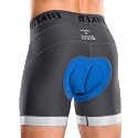 Bikewa Men's Cycling Underwear with Anti-Slip Leg Grips 4D Padded Bike Shorts MTB Liner for Bicycle Biking Riding