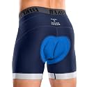 Bikewa Men's Cycling Underwear with Anti-Slip Leg Grips 4D Padded Bike Shorts MTB Liner for Bicycle Biking Riding