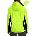 Bikewa Women's Cycling Rain Jackets Waterproof Windbreaker Lightweight Running Windproof Reflective Jacket Packable Hooded