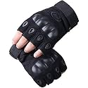 Biking Gloves Men Boys Girls Cycling Exercise Half Finger Fingerless Gloves Motor Bike Riding Anti-Slip Weight Lifting Bike Workout Climbing Bicycle Gym Skate Gloves (Black)