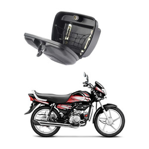 Biking Hub Luggage Box Black Plastic Motorbike