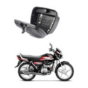 Biking Hub Luggage Box Black Plastic Motorbike Saddlebag