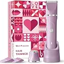 Electric Razors for Women 2 in 1 Bikini Trimmer for Women Flawless for Facial Hair Removal, Body & Legs, Waterproof Cordless Razors for Women with USB Charging Base, Perfect Self-Care Gift for Her
