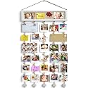 Bikoney Collage Picture Frame with Bulletin Board Photo Display - White