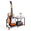 Bikoney Guitar Stands Floor with Guitar Amp Stand Vintage Brown