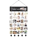 Bikoney Hanging Picture Frame Collage with Blackboard - Vintage Black
