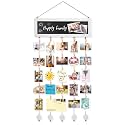 Bikoney Hanging Picture Frame Collage with Blackboard - White