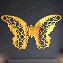 Bikri Kendra - Mandala Butterfly Mirrors Stickers