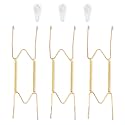 Bilillo 3 Pack Plate Hangers for the Wall, Suitable for 9-11 inch Art Plate