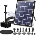 Biling 5.5W Solar Fountain Pump with Dry-Run Protection for Bird Bath