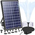 Biling 7.5W Solar Water Pump Outdoor 80 GPH with Dry-Run Protection