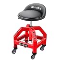 BILITOOLS 330 LBS Rolling Shop Stool with Wheels, Mechanic Garage Chair