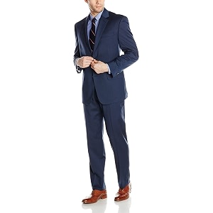 bill blass men39s trent 2 button side vent suit with flat front pant