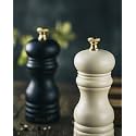 BILL.F Salt and Pepper Grinder Pepper Mill Wood Grinder Pepper Manual Grinders Salt Mill with Adjustable Ceramic Rotor -5.31 Inch Set of 2