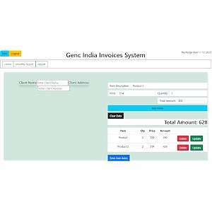 gst billing invoice software 1 month free broswer applaction  some modification allow