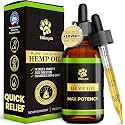 Billion Pets - Hemp Oil for Dogs and Cats - Helps with Anxiety, Pain, Stress, Sleep, Arthritis, Seizures Relief - Hip and Joint Support - Calming Drops Treats