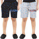 Billion Short For Boys Casual Printed Cotton Blend (Multicolor, Pack of 2)