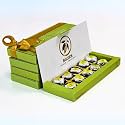 BILZEN Gourmet White Chocolates with Dates And Roasted Pistachio Gift Box | No Preservative| No Added Sugar | Healthy Snacks | 10 Piece, Pack of 1