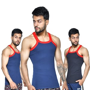 Binaca Premium Mens Ribbed Vest Pack of