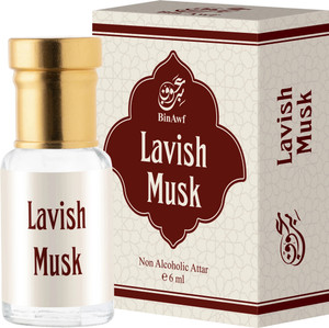 binawf lavish musk luxury non alcoholic roll on attar perfume musky fragrance 6 ml floral attar musk