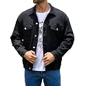 Bindefon Denim Jackets for Men Trucker Jean Jacket Unlined Coats
