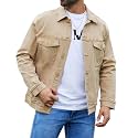 Bindefon Denim Jackets for Men Trucker Jean Jacket Unlined Coats