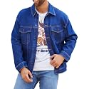 Bindefon Denim Jackets for Men Trucker Jean Jacket Unlined Coats