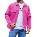 Bindefon Denim Jackets for Men Trucker Jean Jacket Unlined Coats